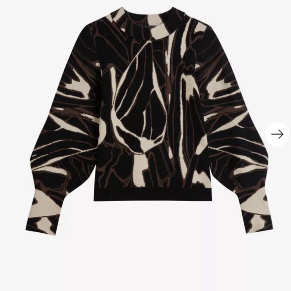 Ted Baker London Mariela Abstract Knitted Jumper - Picture 8 of 9